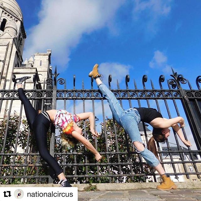 @nationalcircus ・・・
Throwing it back to @londonyouthcircus @natdancecatuk students @penny.circus and @shea_circus in Paris for @cirquededemain 💃💃
